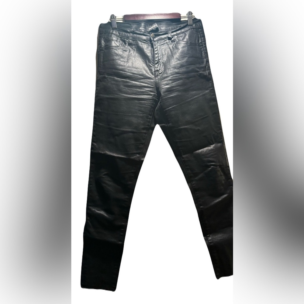 Neon Blonde Shiny black pants